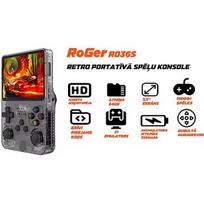 RoGer RO36S HD 3.5" Retro Handheld Game Console 64GB / 21 emulator / 15000+ games RO36S-BK