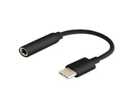 Savio AK-35B Adapter USB-C to Jack 3.5mm, Black