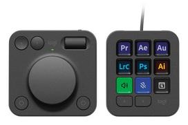 LOGITECH MX Creative Console Keypad, Bluetooth/USB, Graphite