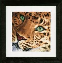 Kryželių siuvinėjimo rinkinys „Leopardas“ – Aida, DMC, 14 ct