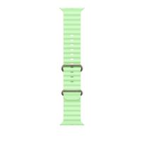Apple watch 49mm Neon Green Ocean Band - Natural Titanium Finish - MGCF4ZM/A
