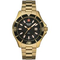 Swiss Alpine Military by Grovana Nautilus Black Dial Quartz 7040.1117 100M vyriškas laikrodis juoda