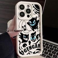 Pokemon Gengar telefono dėklas iPhone 15 14 13 12 Mini 11 Pro Max XS X XR 8 7 6S 6 Plus SE 2020 skysto silikono smūgiams atsparus dangtelis For iPhone 6 6S Plus