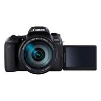 Canon EOS 77D DSLR fotoaparatas + EF-S 18-200mm f/3.5-5.6 IS priartinantis objektyvas juoda