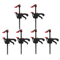 6 X Plastic Heavy Duty Wood Bar Clamp F Woodworking Clip Ratchet Release