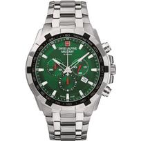 Swiss Alpine Military by Grovana Star Fighter Chronograph Green Dial Quartz 7043.9134 100M vyriškas laikrodis žalia