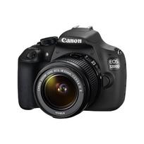 Canon EOS 1200D DSLR fotoaparatas + EF-S 18-55mm f/3.5-5.6 IS II priartinantis objektyvas juoda