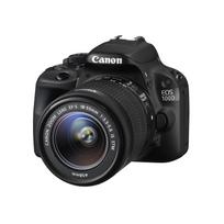 Canon EOS 100D DSLR fotoaparatas + EF-S 18-55mm f/3.5-5.6 IS STM priartinantis objektyvas juoda