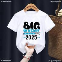 Didysis brolis įkraunamas 2025 M. Spausdinti raidėmis Marškinėliai Berniukams Juokingi Vaikų Drabužiai Harajuku Kawaii Vaikų Drabužiai Marškinėliai Streetwear 110
