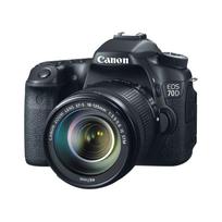 Canon EOS 70D DSLR fotoaparatas + EF-S 18-135mm f/3.5-5.6 IS STM priartinantis objektyvas juoda