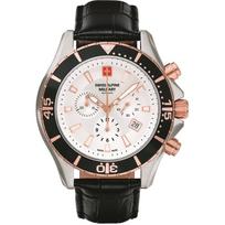 Swiss Alpine Military by Grovana Nautilus Chronograph White Dial Quartz 7040.9552 100M vyriškas laikrodis balta