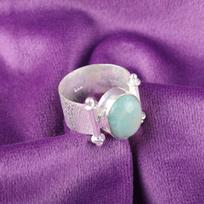 Natural Amazonite Gemstone 925 Sterling Silver Jewelry Handmade Ring For Women RR-22-30 4