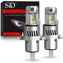 2 vnt. Canbus H4 LED priekinių žibintų lemputės High Low Beam 32000LM Automobilio Motociklo Žibintai 24 vnt. 3570 CSP Turbo LED Diodų Lempos Auto Moto Priekinis Žibintas 12V 6000K H4/9003/HB2 Hi/Lo