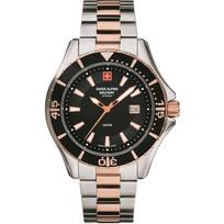 Swiss Alpine Military by Grovana Nautilus Black Dial Quartz 7040.1157 100M vyriškas laikrodis juoda