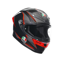 AGV šalmas K6 S Slashcut juoda/pilka/raudona