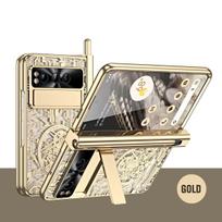 Google Pixel Fold galvanizuotas telefono dėklas su rašiklio laikikliu, pilna apsauga, apsaugantis nuo kritimo, skirtas sulankstomam ekranui. Google Pixel Fold