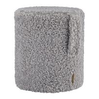 Pilkos spalvos iš boucle pufas Teddy – Blomus