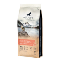 WOLFOOD Essential Extra Salmon sausas maistas suaugusiems ir jautriems šunims su lašiša, 14 kg