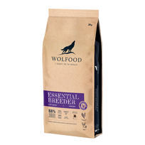 WOLFOOD Essential Breeder Low Grain sausas maistas šunims su vištiena ir ryžiais, 20 kg