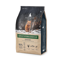WOLFOOD Adult Sterilized Cat Grain Free begrūdis sausas maistas sterilizuotoms katėms, 3 kg