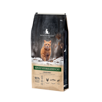 WOLFOOD Adult Sterilized Cat Grain Free begrūdis sausas maistas sterilizuotoms katėms, 10 kg