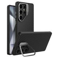 Magsafe Aramid Fiber Case For Samsung Galaxy S25 Ultra With Kickstand Anti-Drop For Samsung S25 Ultra Magnetic Cases For Samsung S25Ultra