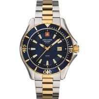 Swiss Alpine Military by Grovana Nautilus Blue Dial Quartz 7040.1145 100M vyriškas laikrodis mėlyna