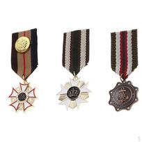 3 vienetų medalių su juostele rinkinys, uniformos smeigtukas, sagė, ženklelis, karinio jūrų laivyno stiliaus, vyrams, berniukams, vaikams, cosplay