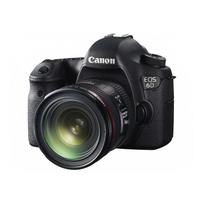 Canon EOS 6D viso kadro DSLR fotoaparatas + EF 24-70mm f/4L IS USM priartinimo objektyvas juoda
