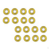 16 Pieces ABEC-9 Skateboard Bearing Rolling Bearings for Longboard Hockey