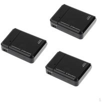 3 vnt. Universalus 4X AA Baterijų Nešiojamas Avarinis USB Mobilus Dėklas