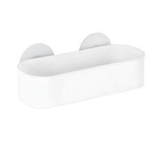 WENKO 21824100-OSIMO plastikinė lentyna 27x12 cm balta/skaidri