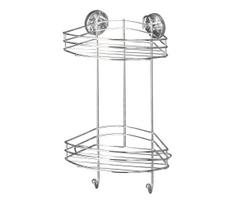 WENKO 20885100-Kampinė lentyna VACUUM-LOC RUND STAH 24,5x41 cm blizgus chromas