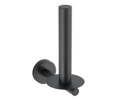 WENKO 24262100-Tualetinio popieriaus laikiklis BOSIO BLACK 8x18 cm, iš nerūdijančio plieno, sidabro spalvos
