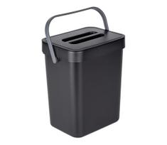 WENKO 55027100 - Šiukšlių dėžė BLACK OUTDOOR KITCHEN 19x24 cm juoda/pilka/skaidri