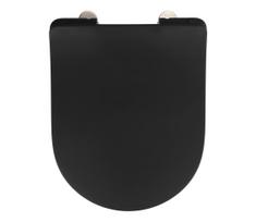 WENKO 23827100-WC tualeto sėdynė SEDILO 45,2x36,2 cm juoda/sidabrinė