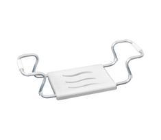 WENKO 17930100-Vonios sėdynė SECURA 26x18 cm balta/sidabrinė
