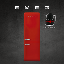 Šaldytuvas SMEG FAB38RRD6 + DOVANA - Užsakomoji prekė