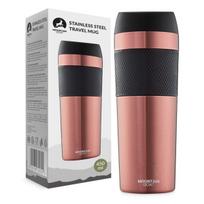 Termo puodelis termosas Mountain Goat TRAVEL 450 ml rožinis - kelioninis puodelis kavai, arbatai, puodelis į automobilį, uniwersalny