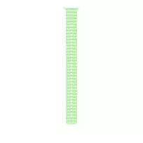 Apyrankė Apple Watch 49mm Neon Green Ocean Band Extension - Natural Titanium Finish