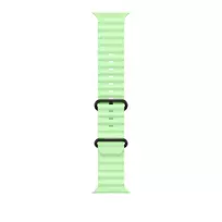 Apyrankė Apple Watch 49mm Neon Green Ocean Band - Black Titanium Finish