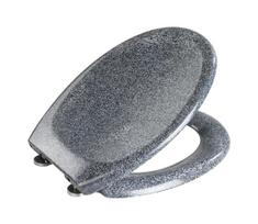 WENKO 18902100-WC tualeto sėdynė OTTANA 44,5x37,5 cm granitinė/pilka/sidabrinė