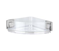 WENKO 22686100-Kampinė lentyna VACUUM-LOC QUADRO ED 28x19,5 cm sidabrinė/skaidri