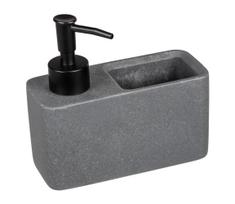WENKO 54669100 - Muilo dozatorius RESA 14,5x14,3 cm pilka/juoda