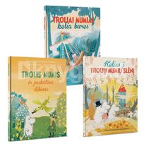 Trolių Mumių 3 paveikslėlių knygų rinkinys: Trolis Mumis ir paskutinis slibinas + Troliai Mumiai kelia bures + Kelias į trolių Mumių slėnį - Tove Jansson, Cecillia Davidsson, Alex Haridi, Filippa Widlund