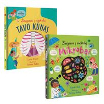 Žingsnis į mokslą 2 knygų rinkinys: Tavo kūnas + Mikrobai - Lara Bryan, Sarah Hull
