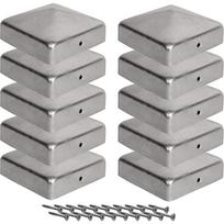 10 vnt. stulpų dangteliai 7x7 cm su varžtais