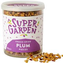 Džiovinti šaltyje slyvų gabaliukai – SUPERGARDEN, 12g