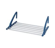 WENKO 63005800 - Drabužių džiovyklė 37,5x21 cm, nerūdijančio plieno / sidabrinė / mėlyna