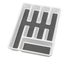 WENKO 54788100 - Stalo įrankių dėklas 26,5x36,5 cm balta/pilka